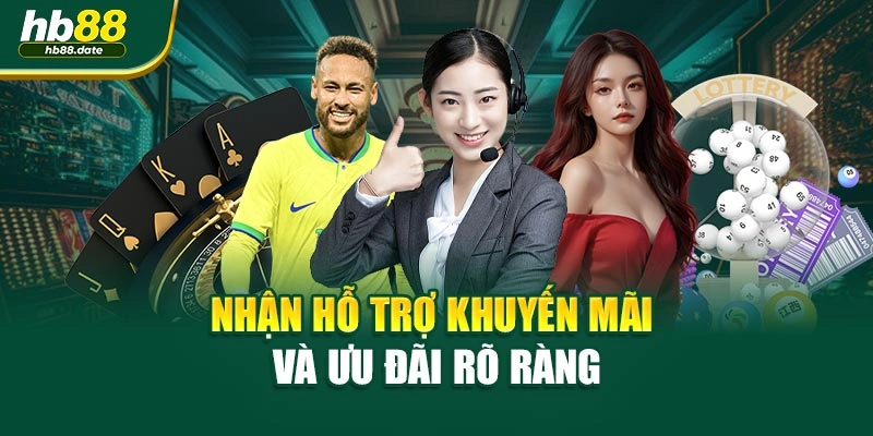 Nhận hỗ trợ khuyến mãi và ưu đãi rõ ràng